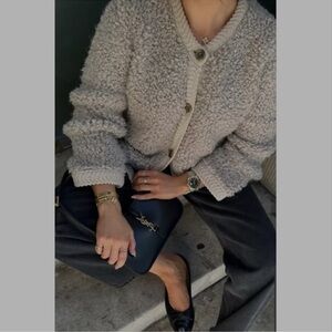 Massimo Dutti Textured Cardigan